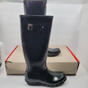 Hunter Original Women's Black Tall Rain Boots US Size 7 NWB
